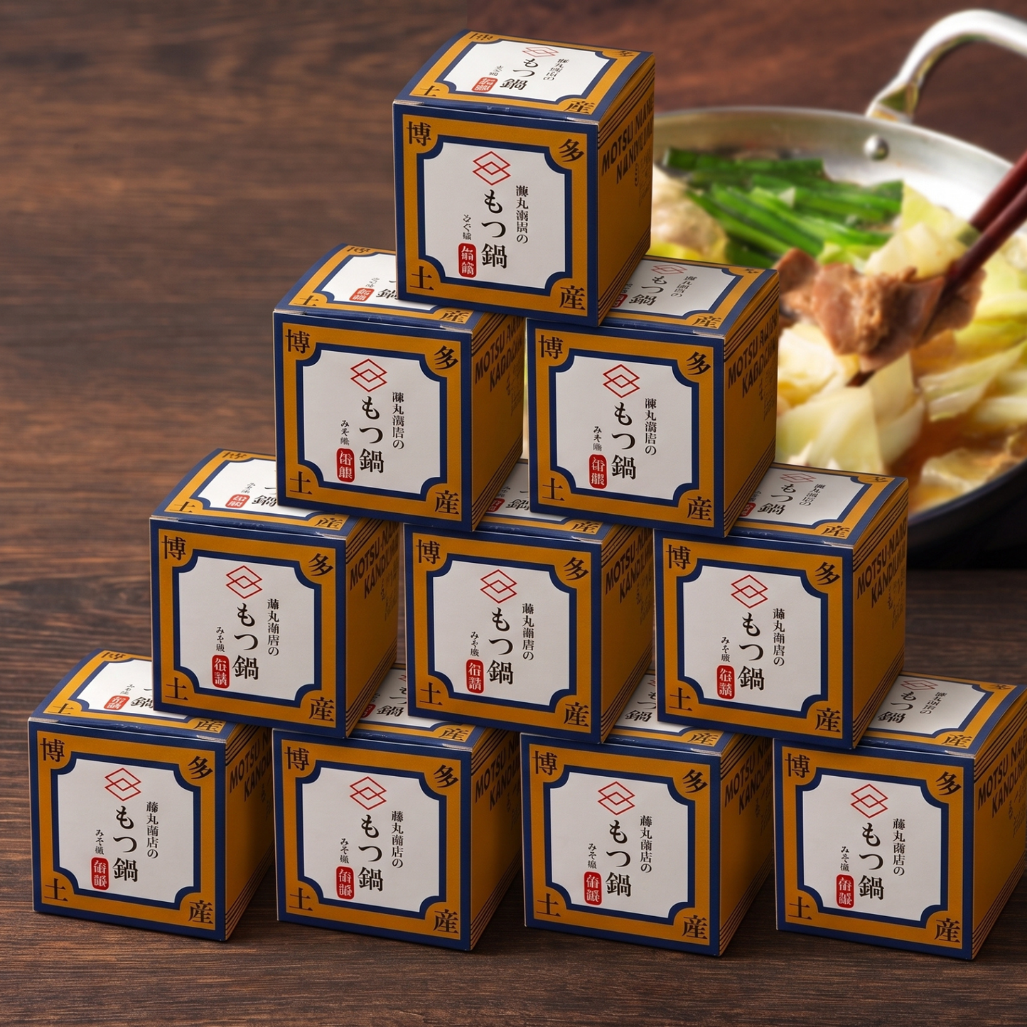 元祖【博多もつ鍋】缶詰 1ケース(12個入り)みそ味