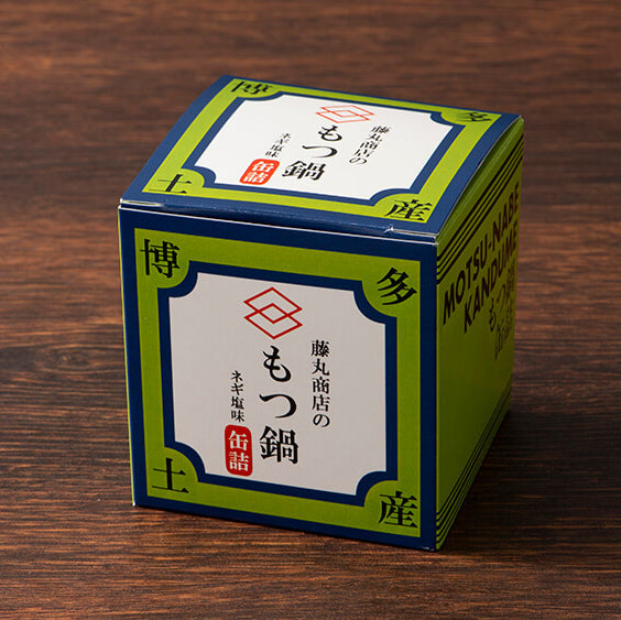 元祖【博多もつ鍋】缶詰 ギフトセット ネギ塩味3個セット